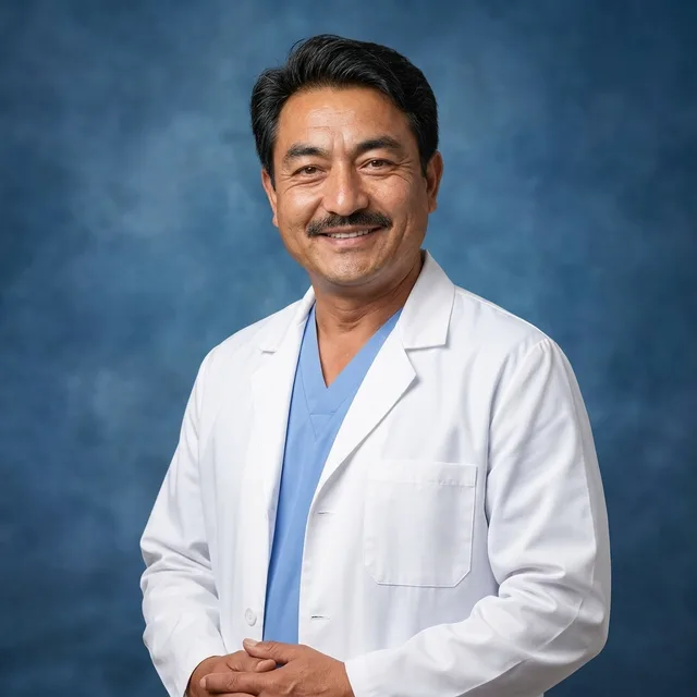 The clinic — uniform AI team headshot