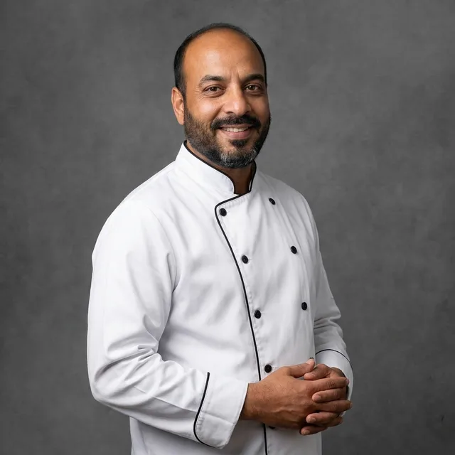 The kitchen brigade — uniform AI team headshot