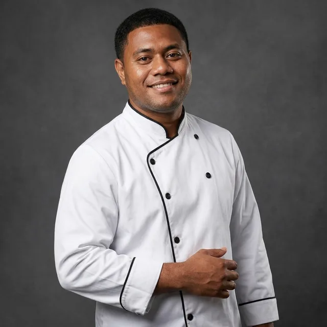 The kitchen brigade — uniform AI team headshot
