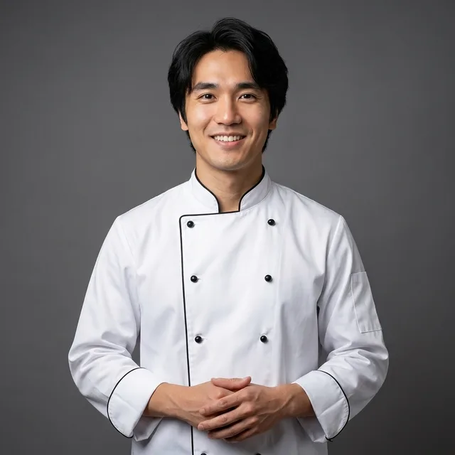 The kitchen brigade — uniform AI team headshot